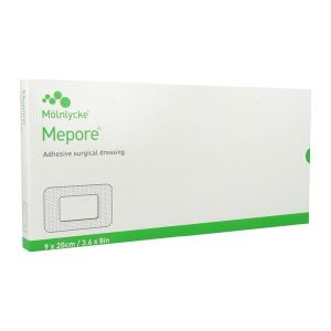 MEPORE Pansement chirurgical autoadhésif et absorbant, stérile, 9 cm x 20 cm (ref. 671180), bt 10