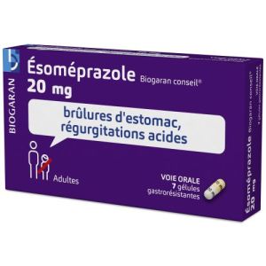 Esomeprazole Biogaran Conseil 20 Mg Gelule Gastroresistante B/7