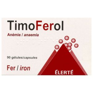 Timoferol (Sulfate Ferreux Acide Ascorbique) Gelules B/90