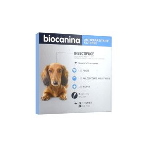 Biocanina Insectifuge Spot-On Petit Chien 2 Pipettes de 2,5 ml