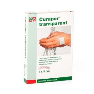Curapor Pansements Steriles Transparents 5*7Cm 5