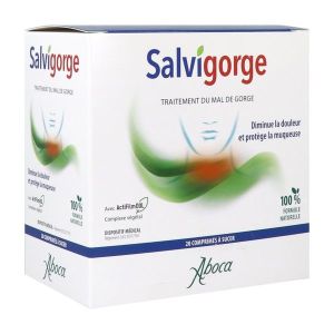 SALVIGORGE COMPRIME Comprimé à sucer, dispositif médical pour le mal de gorge, bt 20