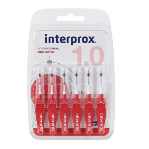 Interprox Brossette Interdent Mini Conical 1,0 Blister Rouge 6