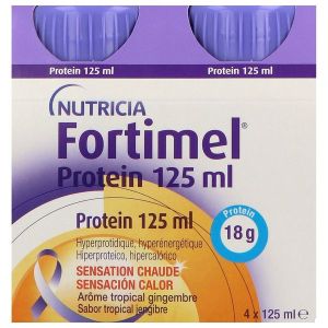 FORTIMEL COMPACT PROTEIN SENSATIONS 2.4 KCAL Denrée alimentaire destinée à des fins médicales spéciales, tropical - gingembre, 125 ml x 4