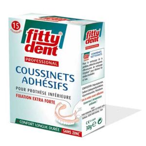 Fittydent Professional 15 Coussinets Adhésifs