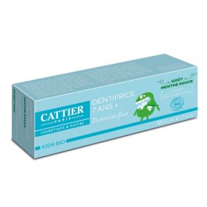Cattier Dentifrice 7 ans et +, goût menthe douce BIO - tube 50 ml