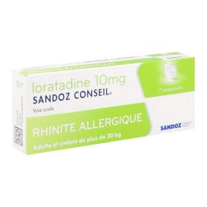 LORATADINE SANDOZ CONSEIL 10 mg comprimé B/7