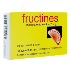 Fructines Au Picosulfate De Sodium 5 Mg Comprime A Sucer B/40
