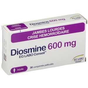 DIOSMINE EG 600 MG COMPRIME PELLICULE B/30