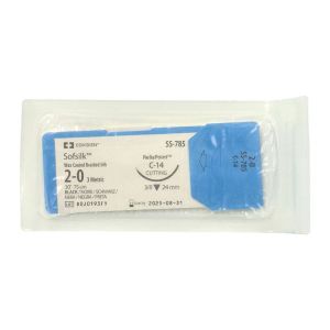 Sofsilk Triangulaire 3/8 24Mm (Fil Noir 3 2/0 75Cm) Aig Sach 1