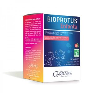 Carrare - Bioprotus Enfants, goût fruits rouges BIO - 14 sachets