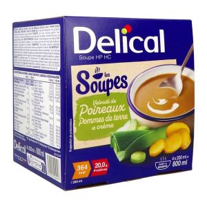 DELICAL LES SOUPES DADFMS, velouté de poireaux, 200 ml x 4