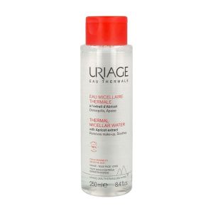 URIAGE EAU MICELLAIRE THERMALE PEAUX SENSIBLES Eau micellaire thermale à l'extrait d'abricot, fl 250 ml