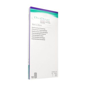 DUODERM EXTRA - MINCE Pansement hydrocolloïde hydroactif, extra-mince, stérile, 9 cm x 25 cm (ref. 187921), bt 10