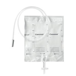 Conveen® Basic poche à urine - Boîte de 10 poches de lit 2000ml - tubulures solidaires lisses de 100 cm Référence: 218030