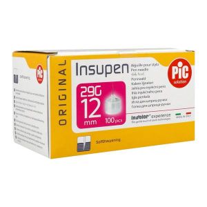 INSUPEN ORIGINAL Aiguille pour stylo injecteur d'insuline, G29 x 12 mm, bt 100
