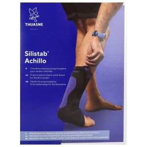 SILISTAB ACHILLO NOUVELLE VERSION Chevillère pour tendon d'Achille avec talonnettes amortissantes, superposables, taille 2, unité