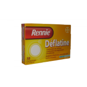 Rennie Deflatine Sans Sucre Comprime A Croquer Edulcore Au Sorbitol B/18