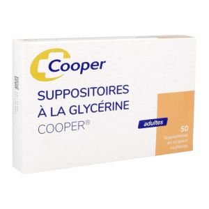 SUPPOSITOIRES A LA GLYCERINE COOPER ADULTE Suppositoire, boîte 50