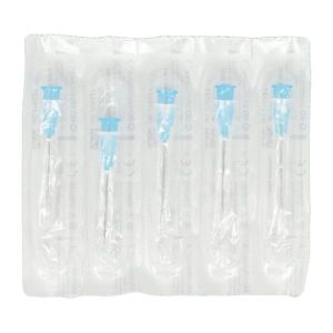 BD MICROLANCE 3 Aiguille hypodermique à usage unique, stérile, à biseau normal et paroi mince, G23, 0,6 mm x 25 mm, bleu (ref. 300800), unité