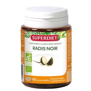 Superdiet Radis noir Bio - 80 comprimés