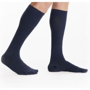 DYNAVEN 2 FIN HOMME Chaussette médicale de compression classe 2, pour homme, gris long, large (ref. 303651), paire