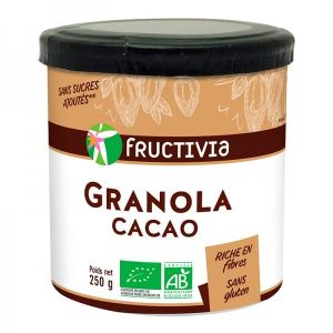 Fructivia - Granola croustillants Cacao BIO - pot 250 g
