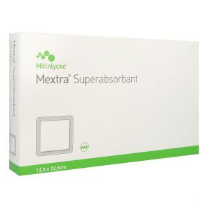 Mextra Super Absorbant Pansement Boite 12,5*22,5 Cm 10