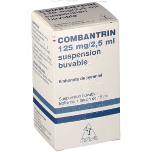 Combantrin 125 Mg/2,5 Ml Suspension Buvable 15 Ml En Flacon