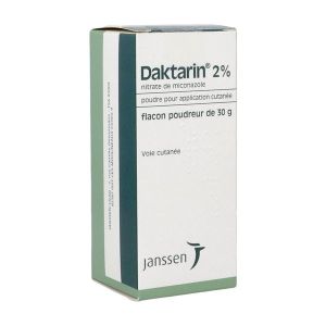 DAKTARIN (miconazole) poudre 30 g en flacon poudreur