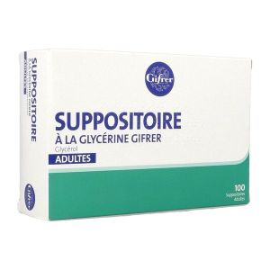 Suppositoire A La Glycerine Gifrer Adultes Suppositoire B/100