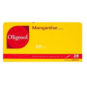 Manganese Oligosol Solution Buvable En Ampoule B/28