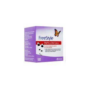 ABBOTT DIABETES CARE FREESTYLE PAPILLON EASY BANDELETTE BT 100