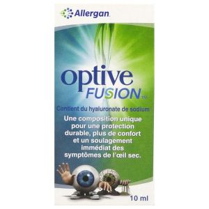 OPTIVE FUSION Solution ophtalmique lubrifiante pour instillation oculaire, fl 10 ml