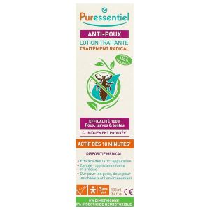 PURESSENTIEL LOTION ANTIPOUX Lotion antipoux sans peigne, fl 100 ml