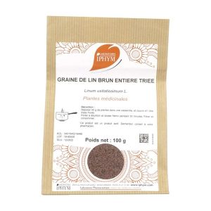 GRAINE DE LIN IPHYM Graine de lin triée, vrac, sac 100 g