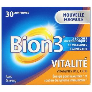 BION3 VITALITE Comprimé à libération prolongée, complément alimentaire à visée énergétique, bt 30