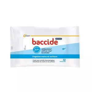 Baccide Lingettes Mains et Surfaces 32 lingettes