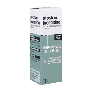 OTOSTAN BIOCANINA ORL Solution auriculaire acaricide, fl 15 ml