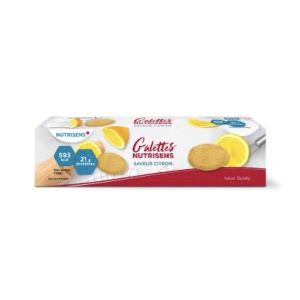NUTRISENS GALETTES Denrée alimentaire destinée à des fins médicales spéciales, citron, bt 16
