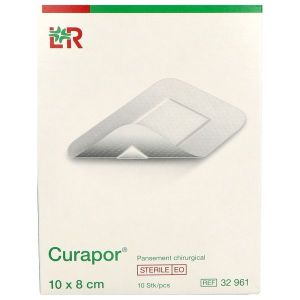Lohmann&Rauscher Curapor Pansement Adhesif Chirurgical Boite 10*8 Cm 10