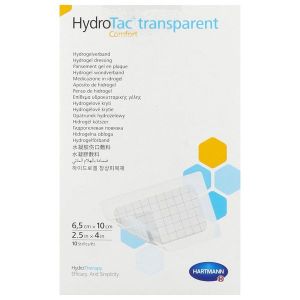 Hydrotac Transparent Comfort Pansement 6,5*10 Cm 10
