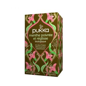 Pukka Infusion Menthe poivrée & Réglisse (Peppermint & Licorice) BIO - 20 sachets
