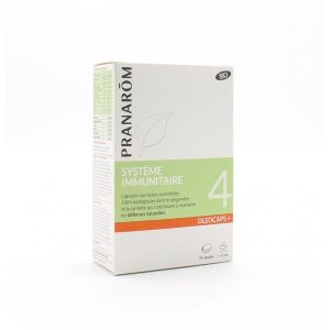 Pranarôm Oléocaps+ 4 Système Immunitaire Bio 30 Capsules