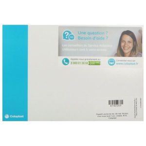 SENSURA MIO POCHE OUVERTE MAXI Poche vidable système 1 pièce, filtre intégré, à découper, transparente, diamètre 10 mm à 55 mm (ref. 104589), bt 30