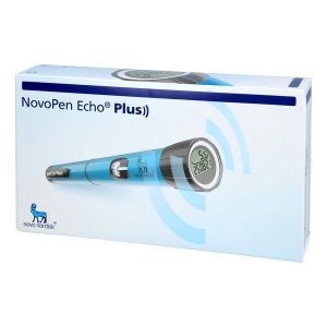 NOVOPEN ECHO PLUS Stylo injecteur d'insuline connecté pour cartouche Penfill 3 ml, bleu, unité