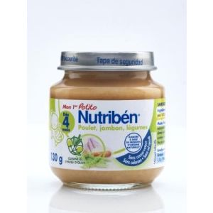 Nutriben Mon 1Er Potito Poulet Jambon Legume Puree Pot 130 G 1