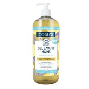 Coslys Gel lavant mains lavande, citron BIO - 1 litre