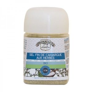 Provence d'Antan - Sel fin de camargue aux herbes BIO - pot végétal 90 g