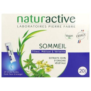 NATURACTIVE FLUIDE STICK SOMMEIL Solution buvable à diluer, complément alimentaire à base de plantes, bt 20